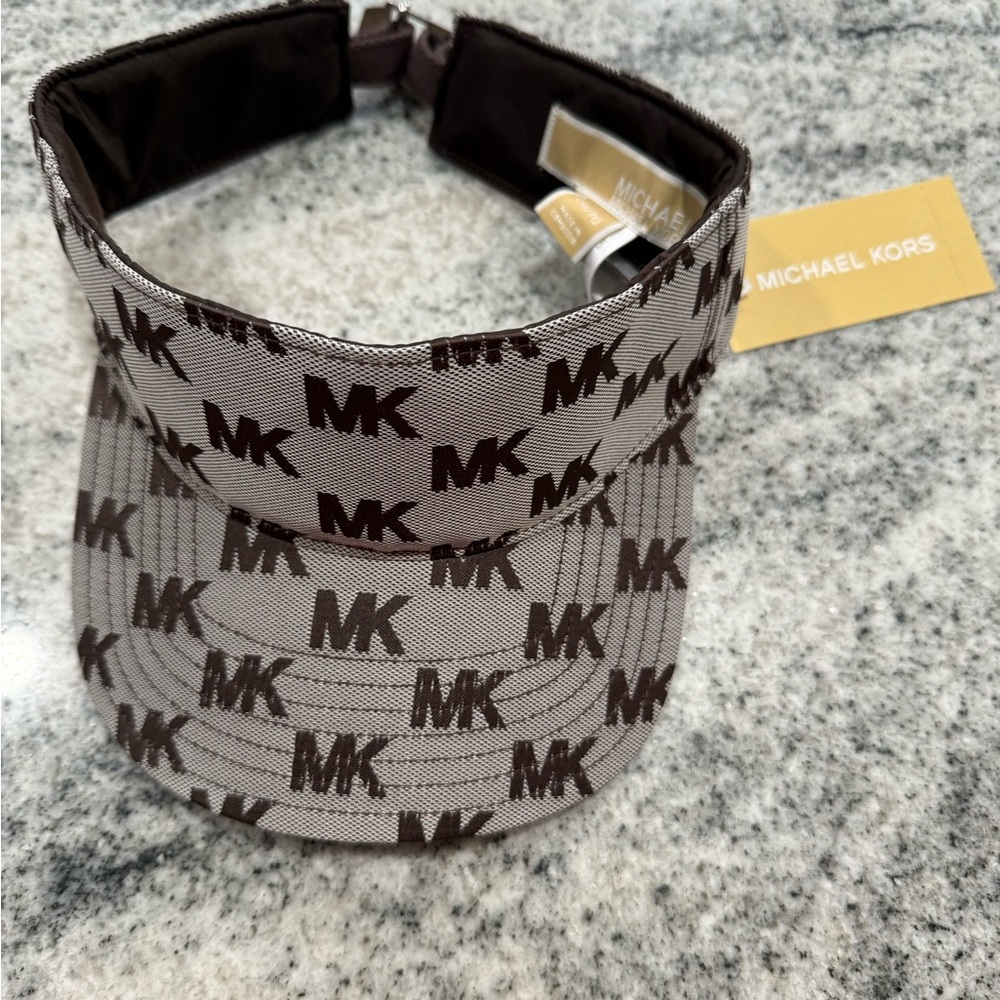 $98 Retail Michael Kors Monogram Visor Hat